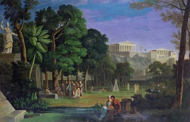 Der Philosophengarten, Athen, 1834